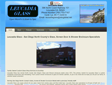 Tablet Screenshot of leucadiaglass.com